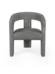 Julian Bowen Grey Elara Upholstered Chair - Image 3 of 6