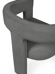 Julian Bowen Grey Elara Upholstered Chair - Image 4 of 6