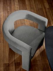 Julian Bowen Grey Elara Upholstered Chair - Image 5 of 6