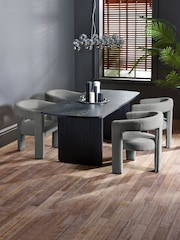 Julian Bowen Grey Elara Upholstered Chair - Image 6 of 6