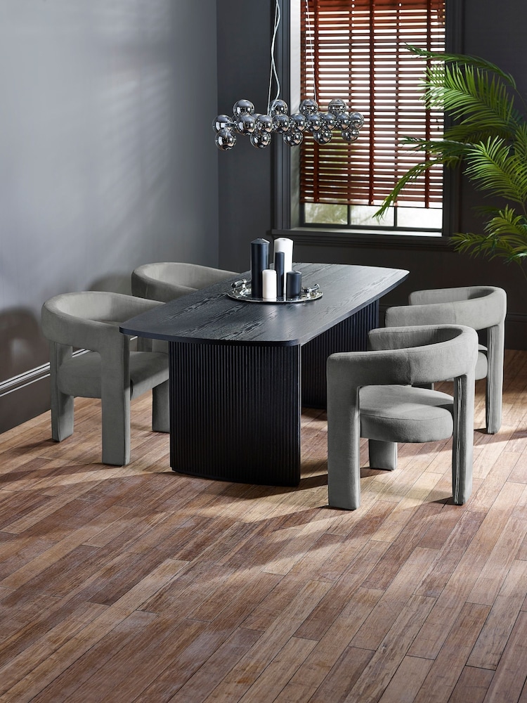 Julian Bowen Grey Elara Upholstered Chair - Image 6 of 6 Julian Bowen Grey Elara Upholstered Chair - Image 6 of 6