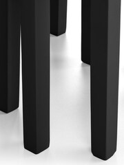 Julian Bowen Black and Oak Cleo Nest of Table - Image 5 of 6
