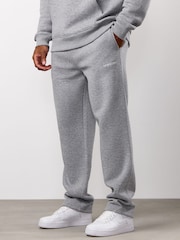 Gym King Grey Fundamental Linear Straight Leg Joggers - Image 3 of 5