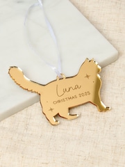Cat Silhouette Christmas Decoration by No Ordinary Gift - Image 1 of 5