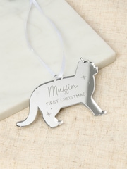 Cat Silhouette Christmas Decoration by No Ordinary Gift - Image 3 of 5