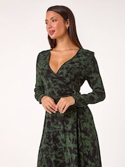 Roman Tie Dye Wrap Detail Stretch Dress - Slika 3 iz 5