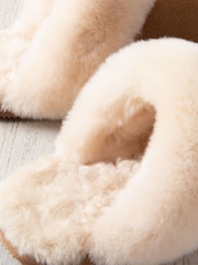 Chelsea Peers Yellow Suede Sheepskin Mule Slippers - Image 2 of 5