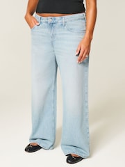 Hollister Blue Low Rise Baggy Jeans - Image 2 of 4