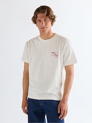 Wrangler White Vintage Backprint Graphic T-Shirt - Image 1 of 9