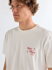 Wrangler White Vintage Backprint Graphic T-Shirt - Image 4 of 9