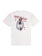 Wrangler White Vintage Backprint Graphic T-Shirt - Image 8 of 9