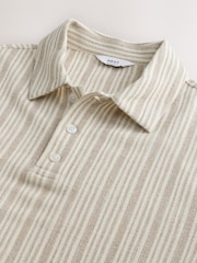 Neutral/Hvid - Polo-skjorter med lodrette Stribet - Billede 7 af 8
