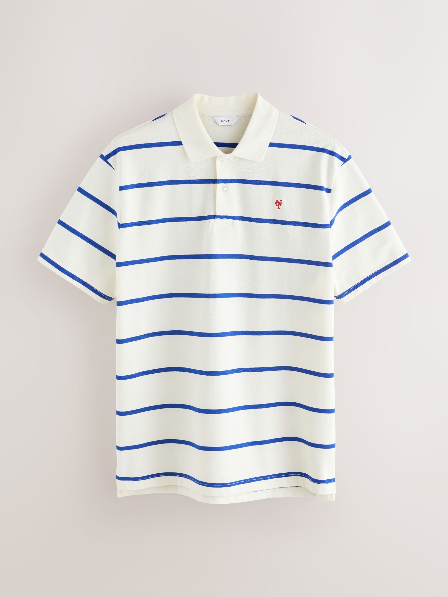 Buy White Horizontal Striped Polo Shirt from Next USA