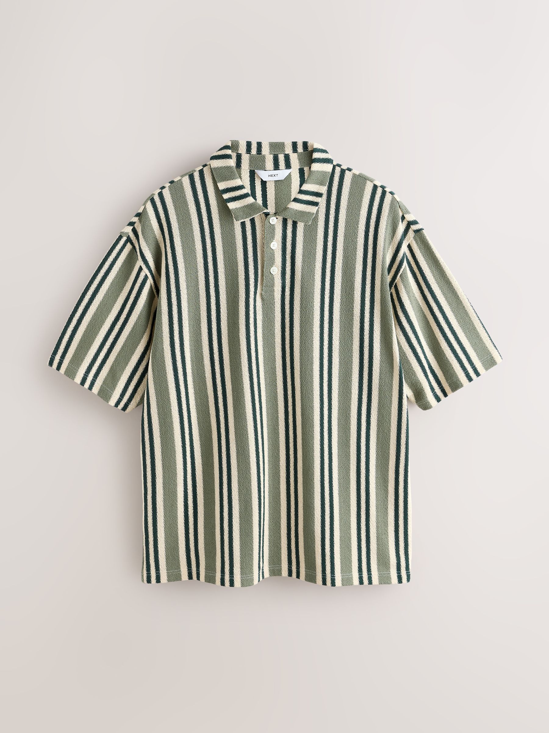 Buy Green/White Vertical Stripe Polo Shirt from Next Romania Buy Green/White Vertical Stripe Polo Shirt from Next Romania