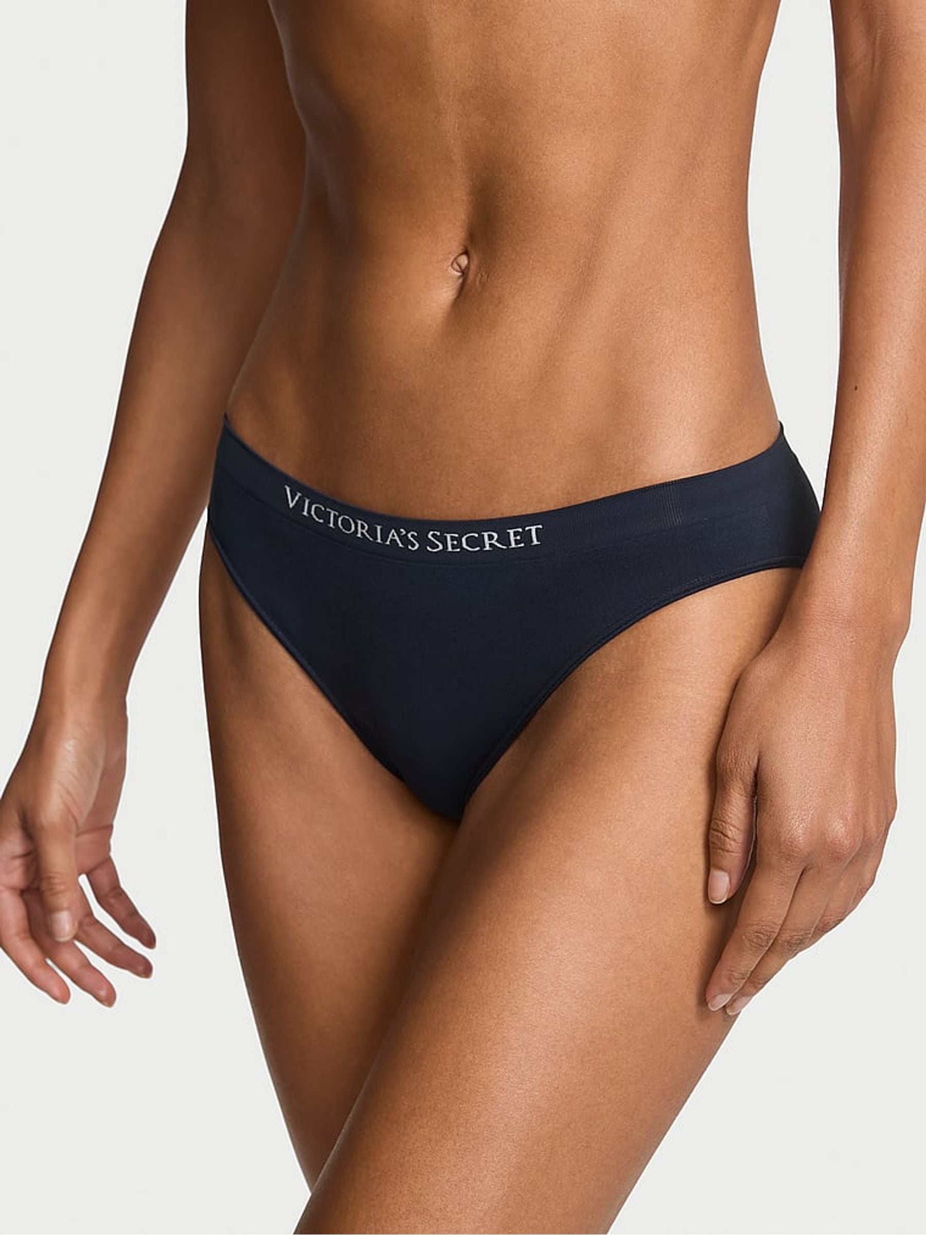 Victoria's Secret Noir Navy Blue Bikini Knickers