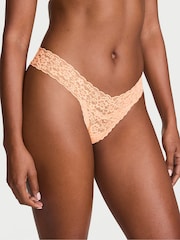 Victoria's Secret Sunlit Apricot Orange Thong Knickers - Image 1 of 2