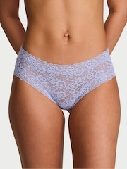Victoria's Secret Light Lavender Purple Cheeky Lace Strappy Back Knickers - Image 1 of 2