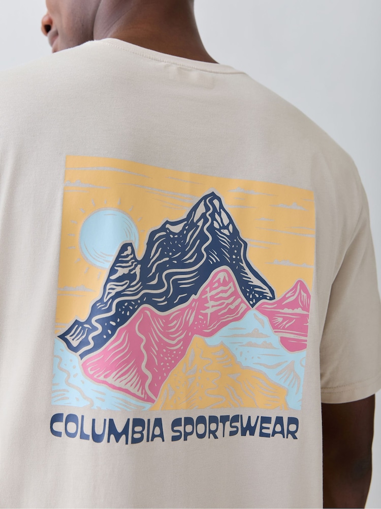 Columbia White Cream CSC™ Outdoor Back Graphic T-Shirt - Image 5 of 5