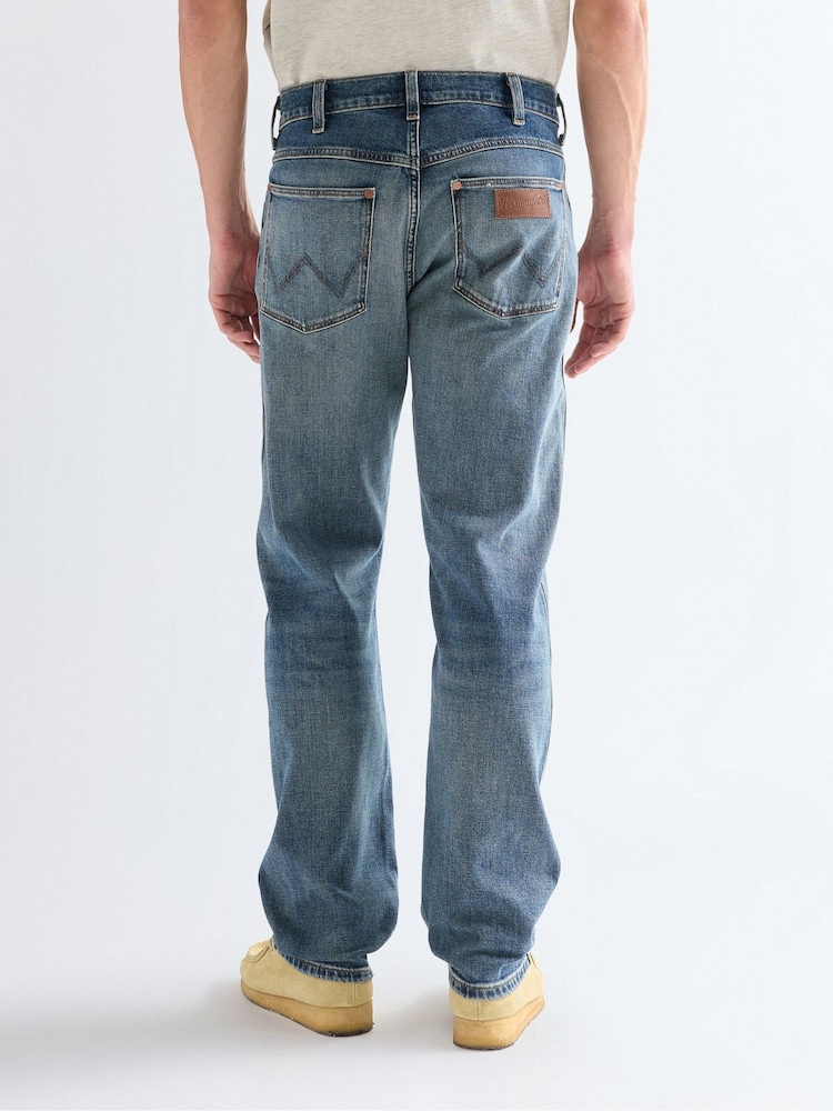 Šedá - Wrangler Frontier Straight Fit Jeans - Obrázek 2 z 8