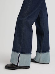 Lee Dark Blue Stella Wide Leg Jeans - Image 4 of 6