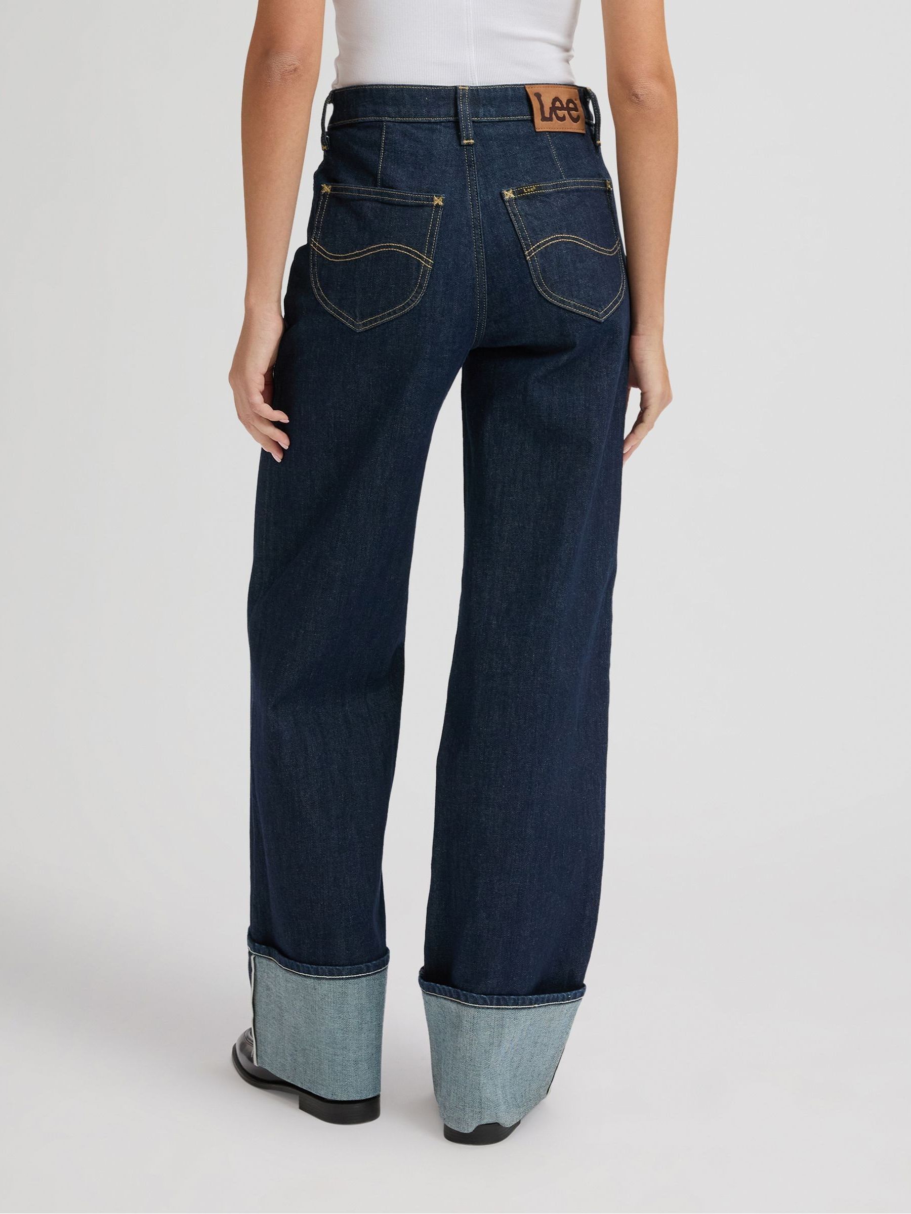 Buy Lee Dark Blue Stella Wide Leg Jeans from Next USA