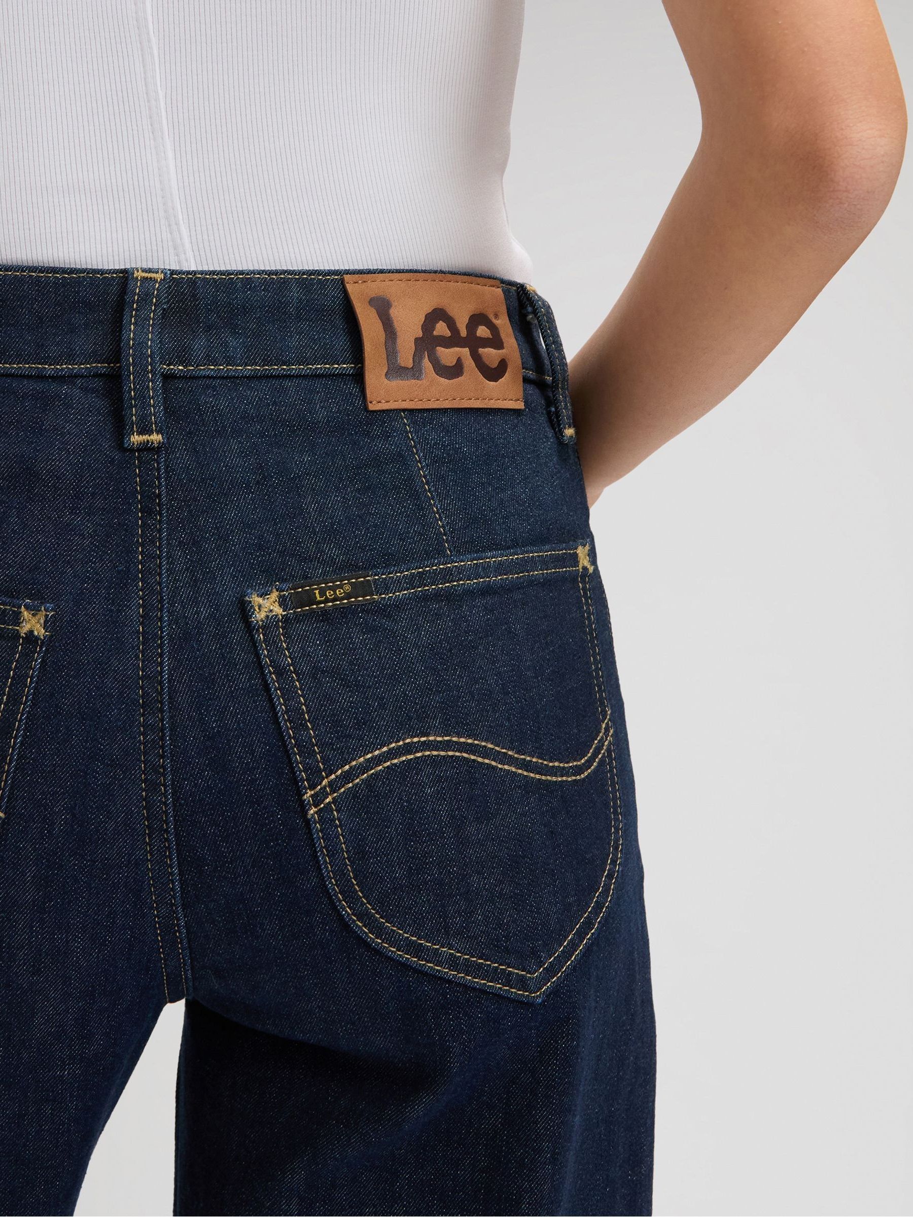 Buy Lee Dark Blue Stella Wide Leg Jeans from Next USA