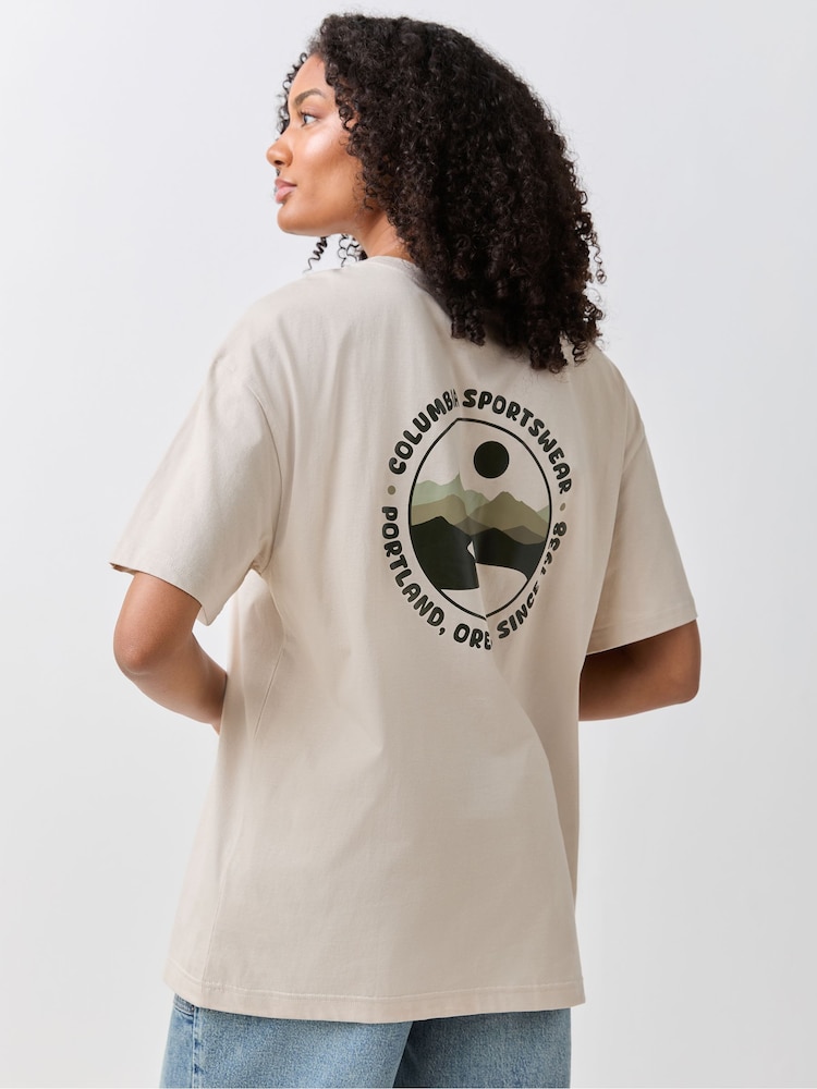 Columbia Cream Rolling Bend™ Graphic Oversized T-Shirt - Image 1 of 4
