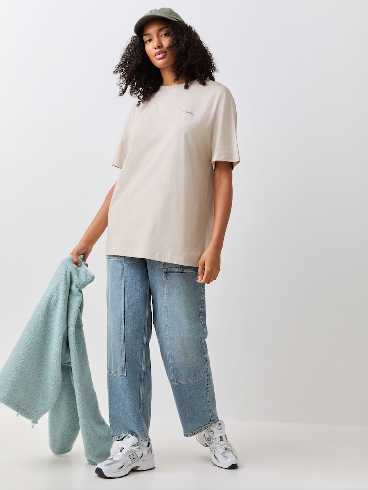 Columbia Cream Rolling Bend™ Graphic Oversized T-Shirt - Image 2 of 4