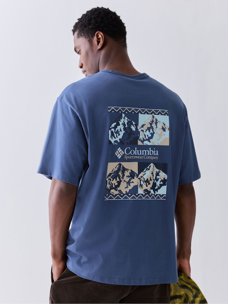 Columbia Navy Blue CSC™ Heavyweight Iconic T-Shirt - Image 1 of 5 Columbia Navy Blue CSC™ Heavyweight Iconic T-Shirt - Image 1 of 5