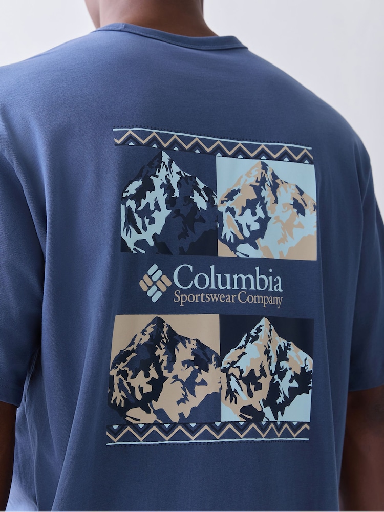 Columbia Navy Blue CSC™ Heavyweight Iconic T-Shirt - Image 5 of 5 Columbia Navy Blue CSC™ Heavyweight Iconic T-Shirt - Image 5 of 5