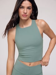 OSIA Green High Neck Tank Top - Image 1 of 4