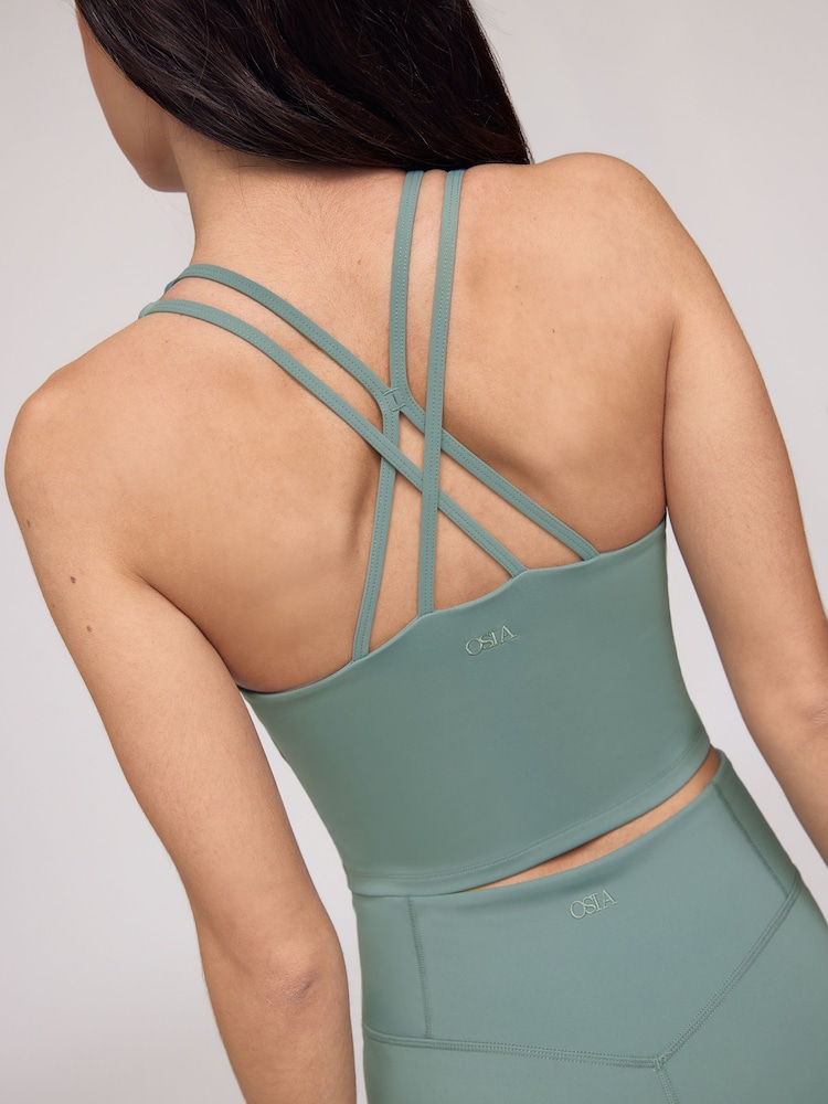 OSIA Green High Neck Tank Top - Image 4 of 4