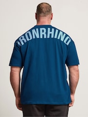 BadRhino Big & Tall Blue IronRhino Powerhouse T-Shirt - Image 3 of 7