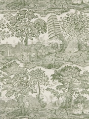 Sanderson Yew Green Highgrove Highgrove Toile A4 Wallpaper Sample - Image 1 of 1