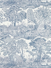 Sanderson Tetbury Blue Highgrove Highgrove Toile A4 Wallpaper Sample - Image 1 of 1