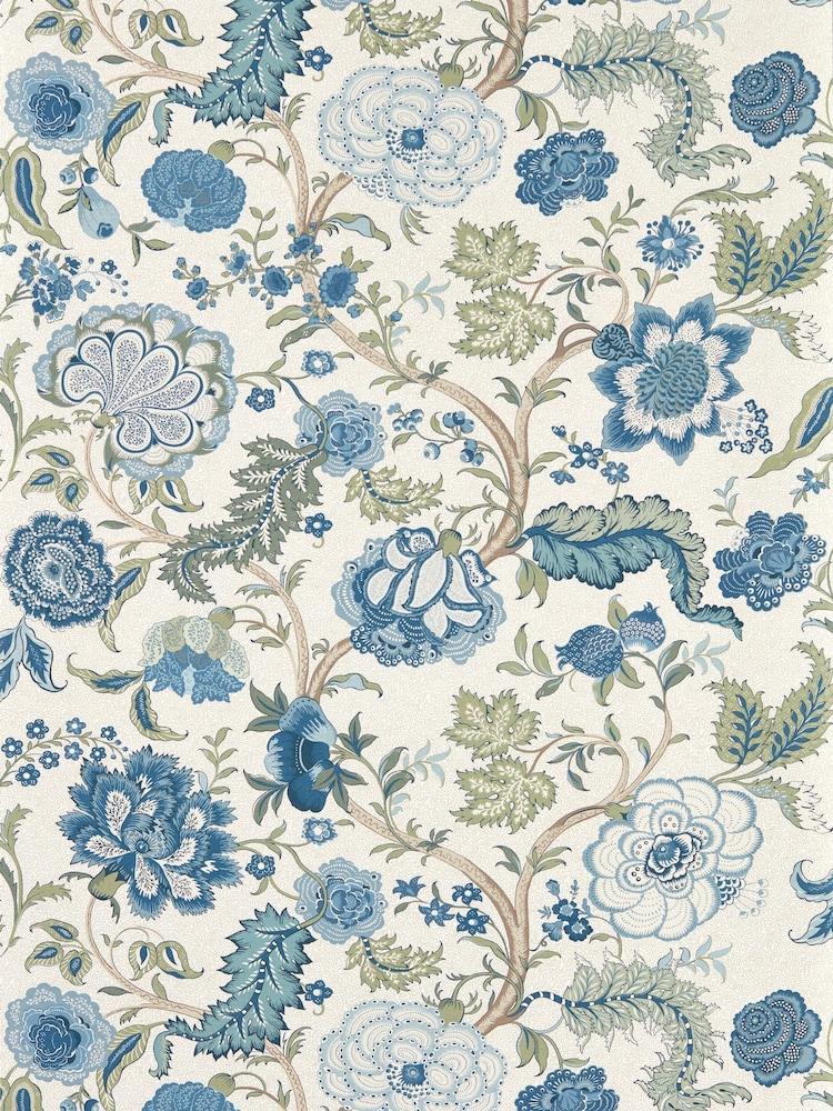 Sanderson Tetbury Blue Highgrove Salisbury A4 Wallpaper Sample - Image 1 of 1 Sanderson Tetbury Blue Highgrove Salisbury A4 Wallpaper Sample - Image 1 of 1