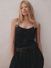 Rockett St George Black Star Stud Belt - Image 1 of 4