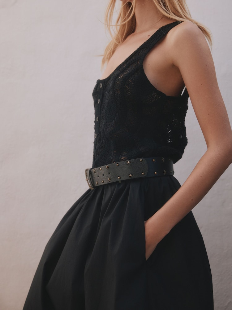 Rockett St George Black Star Stud Belt - Image 4 of 4