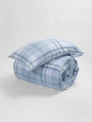 Secret Linen Store Blue Lauren Check Duvet Cover - Image 3 of 3
