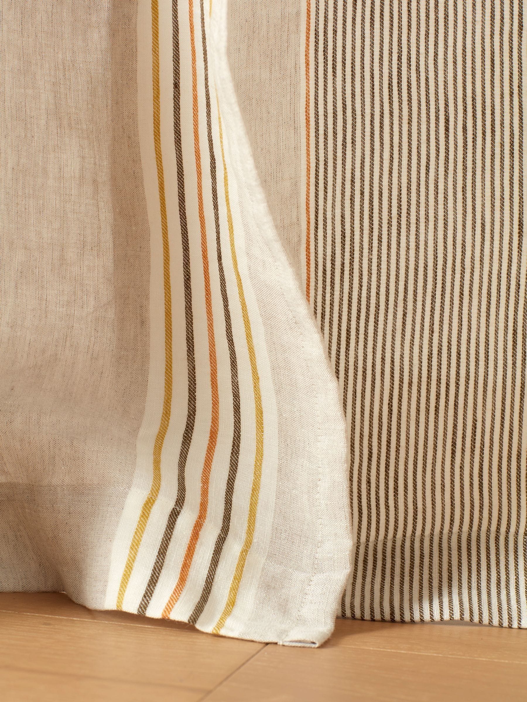 Secret Linen Store Sophie Stripe Curtain - Thumbnail 2