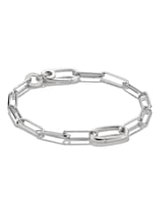 Thomas Sabo Silver 19cm Plated Charm Connect Paperclip Link Bracelet - Image 2 of 5