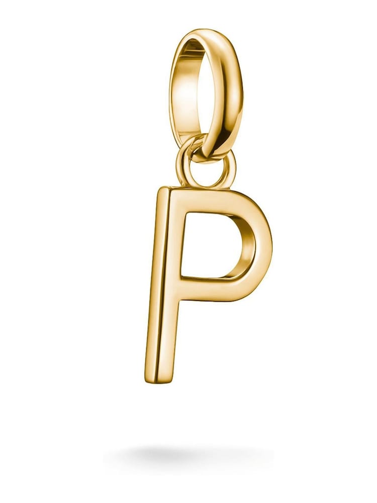 Thomas Sabo Gold Charm Connect letter P Pendant - Image 1 of 3