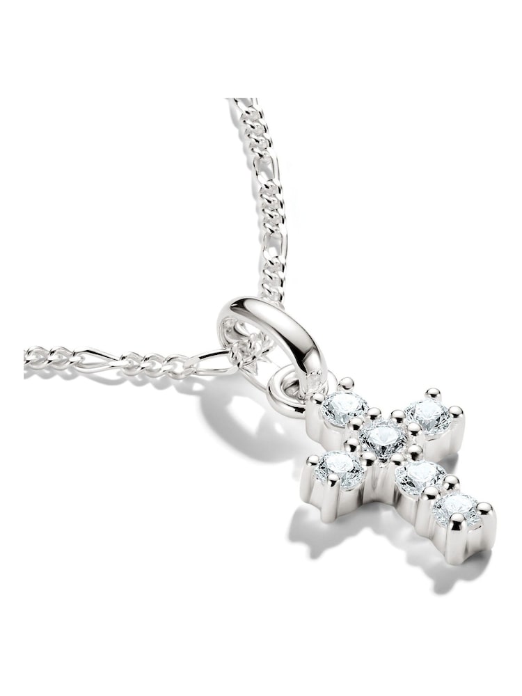 Thomas Sabo Silver Plated Charm Connect Cross Pendant - Image 2 of 4