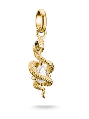 Thomas Sabo Gold Tone Charm Connect Snake Pendant With Stone - Image 1 of 4