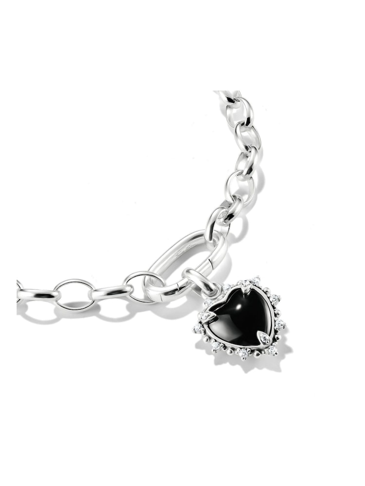 Thomas Sabo Black Charm Connect Vintage Heart Pendant - Image 2 of 5 Thomas Sabo Black Charm Connect Vintage Heart Pendant - Image 2 of 5