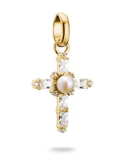 Thomas Sabo Gold Tone Charm Connect Vintage Cross Pendant - Image 1 of 4