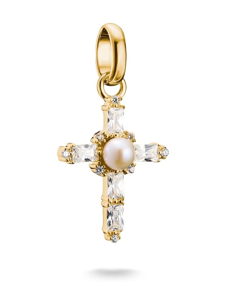 Thomas Sabo Gold Tone Charm Connect Vintage Cross Pendant - Image 1 of 4