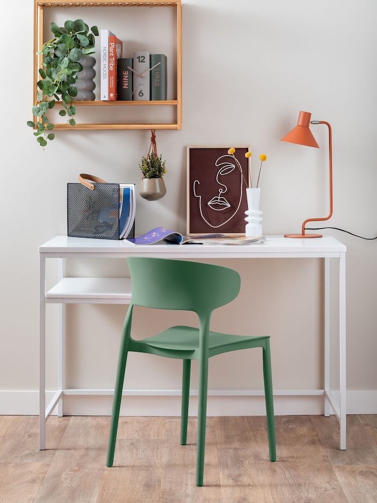 Present Time Dark Green Fain Dining Chair - Image 1 of 5 Present Time Dark Green Fain Dining Chair - Image 1 of 5