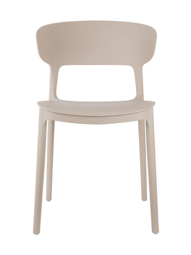 Present Time Warm Grey Fain Dining Chair - Image 2 of 4 Present Time Warm Grey Fain Dining Chair - Image 2 of 4