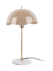 Leitmotiv Soft Brown Waved Dome Table Lamp - Image 2 of 2